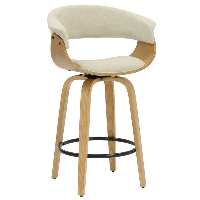 Holt 26" Counter Stool - Beige & Natural