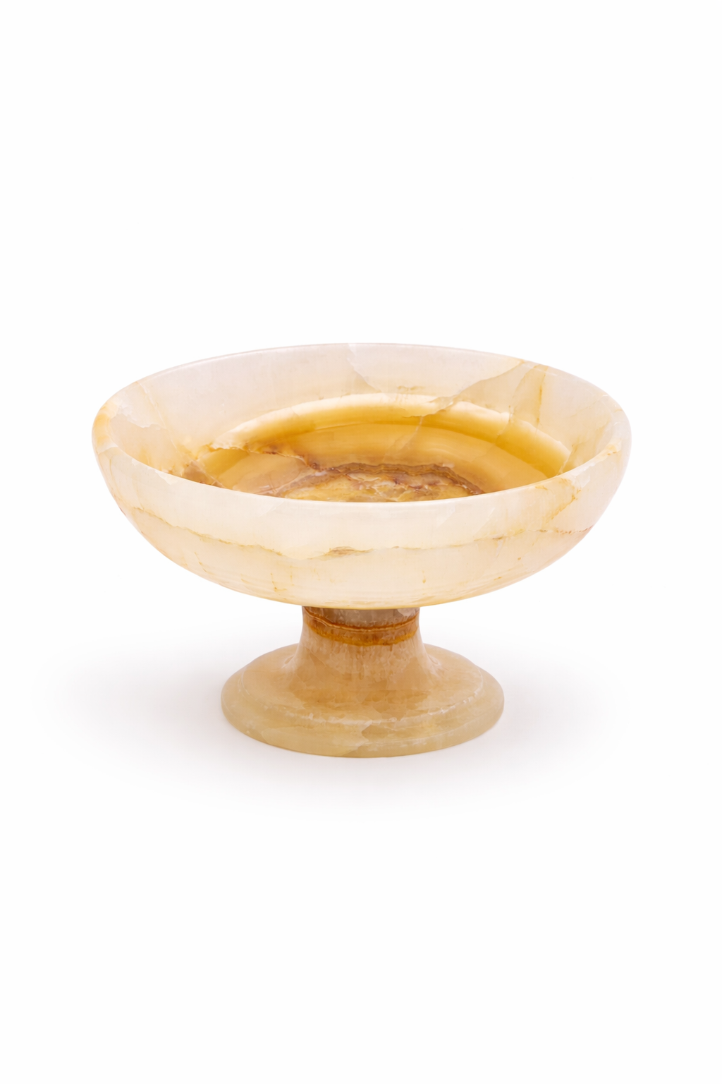 Aurelius Ivory Onyx Pedestal Bowl- Small - Decoronto