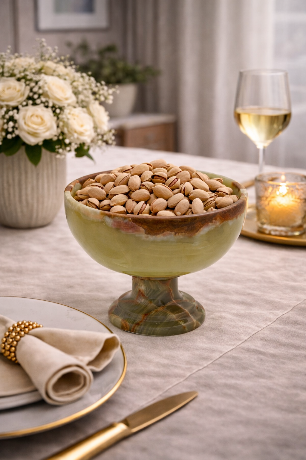 Verdant Onyx Pedestal Bowl - Small - Decoronto