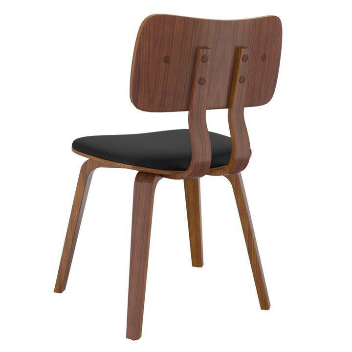 Zuni Dining Chair - Black & Walnut - Decoronto