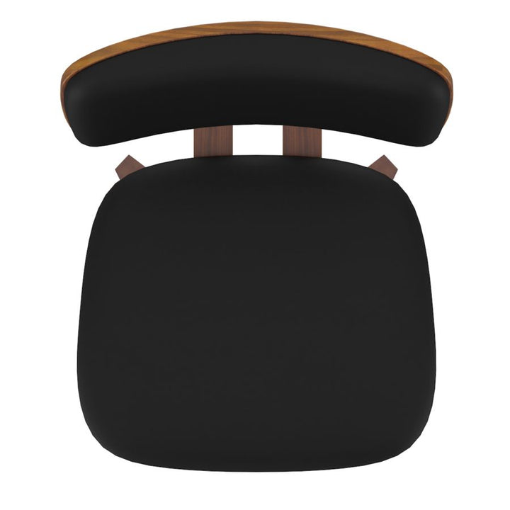 Zuni Dining Chair - Black & Walnut - Decoronto