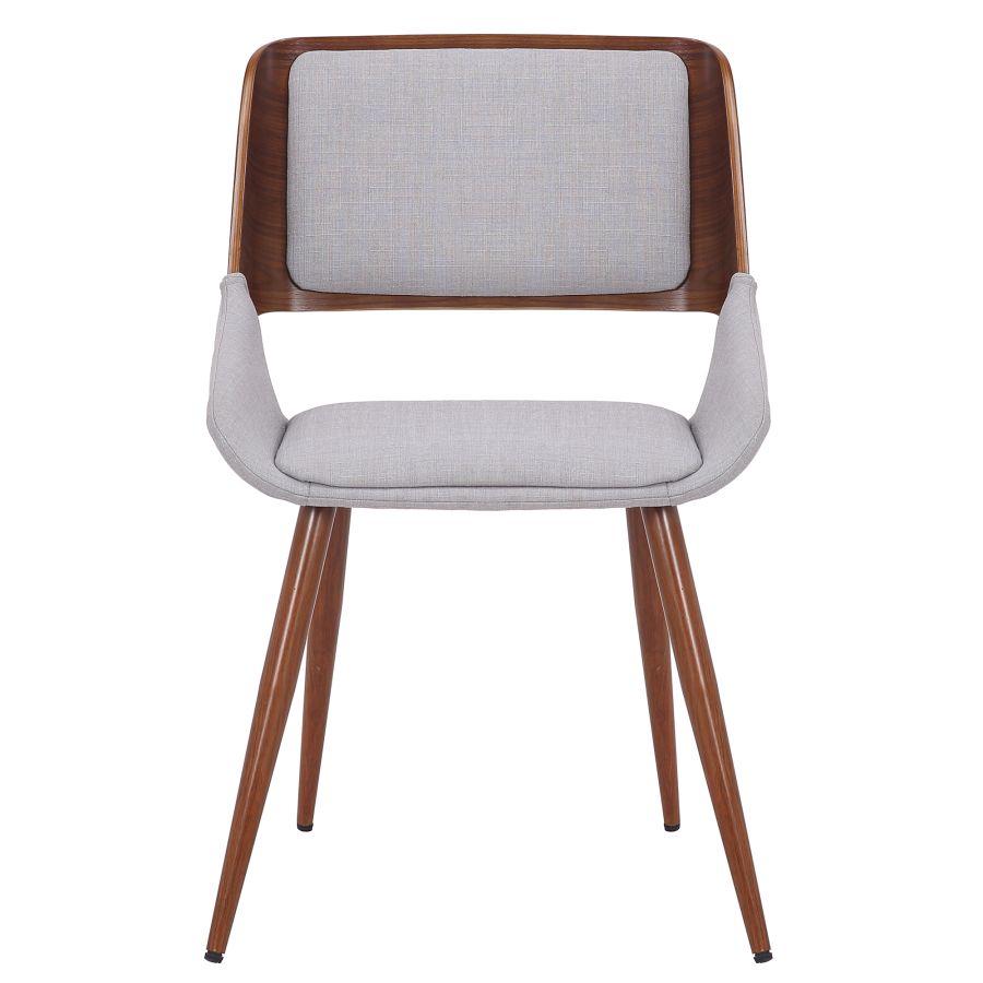 Hudson Dining Chair - White & Walnut - Decoronto