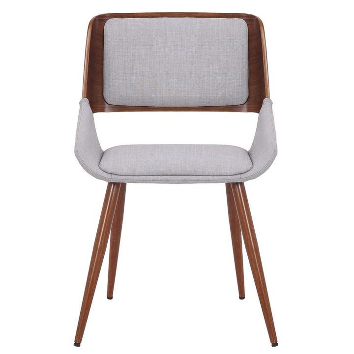 Hudson Dining Chair - White & Walnut - Decoronto
