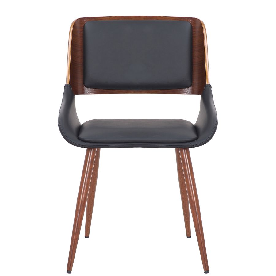 Hudson Dining Chair - White & Walnut - Decoronto