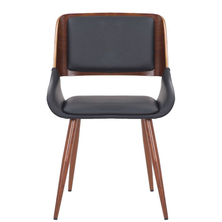 Hudson Dining Chair - White & Walnut - Decoronto