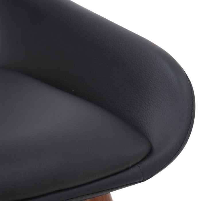 Hudson Dining Chair - Black & Walnut