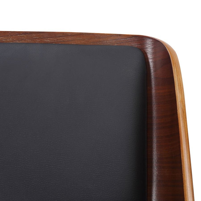 Hudson Dining Chair - Black & Walnut