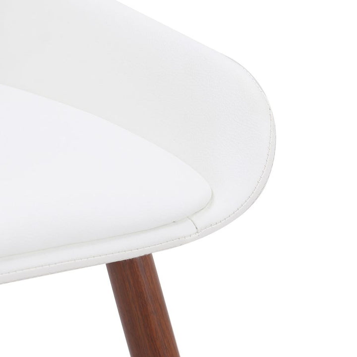 Hudson Dining Chair - White & Walnut - Decoronto