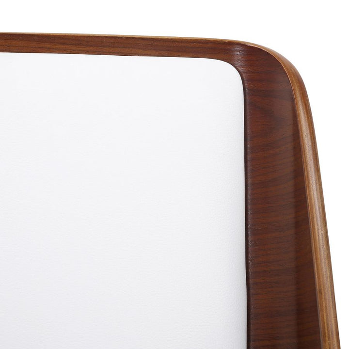 Hudson Dining Chair - White & Walnut - Decoronto