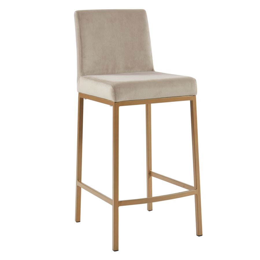 Diego 26" Counter Stool - Black & Gold - Decoronto