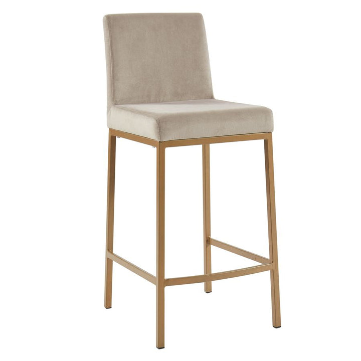Diego 26" Counter Stool - Black & Gold - Decoronto