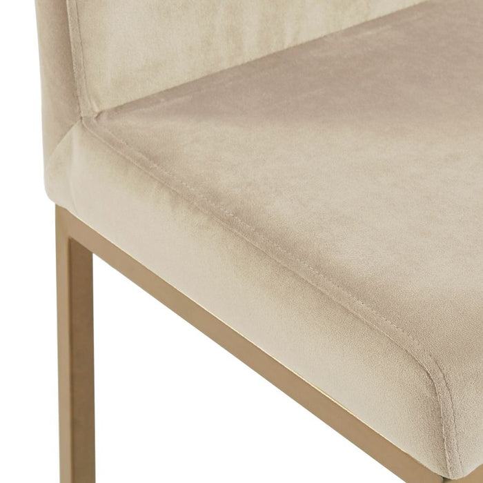 Diego 26" Counter Stool - Beige & Gold