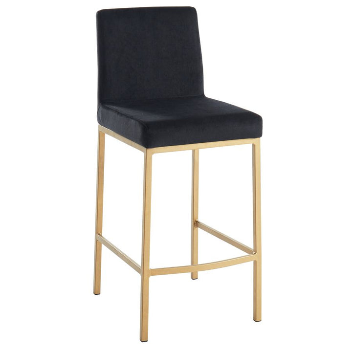 Diego 26" Counter Stool - Black & Gold - Decoronto
