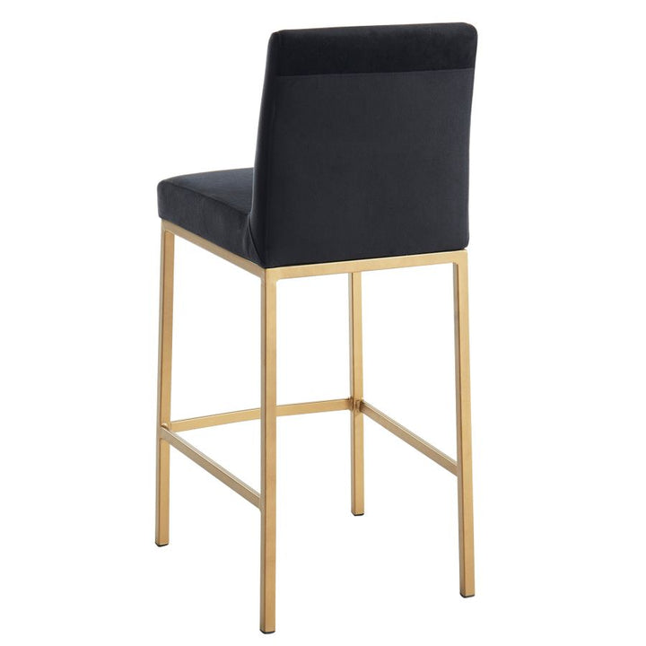 Diego 26" Counter Stool - Black & Gold - Decoronto