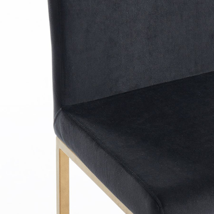 Diego 26" Counter Stool - Black & Gold - Decoronto