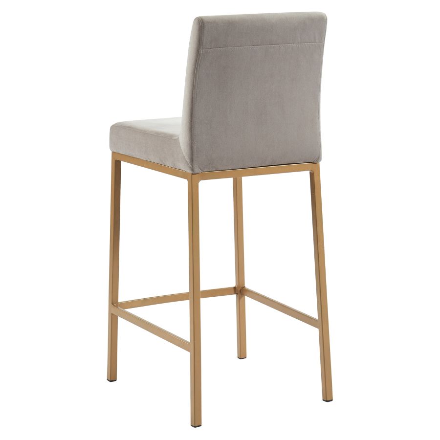 Diego 26" Counter Stool - Black & Gold - Decoronto