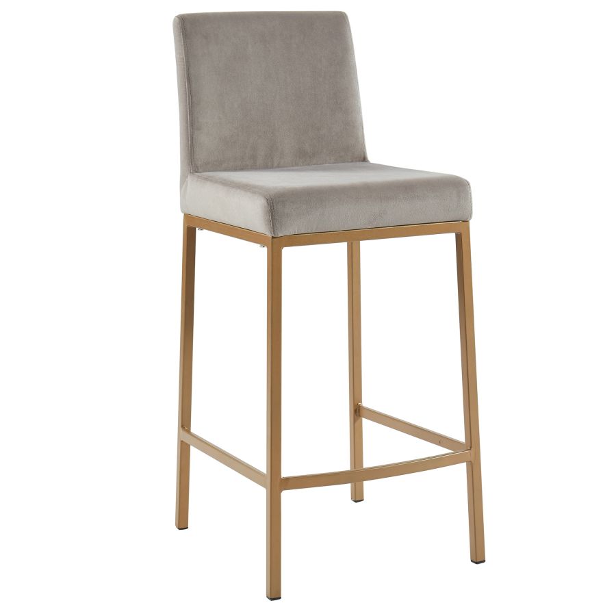 Diego 26" Counter Stool - Black & Gold - Decoronto