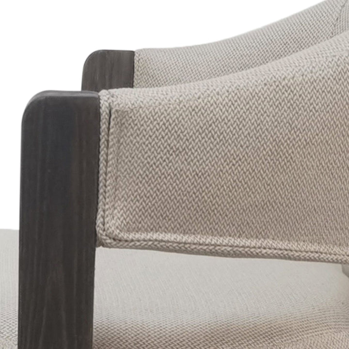 Cleo counter stool toffee fine herringbone performance fabric stain resistant