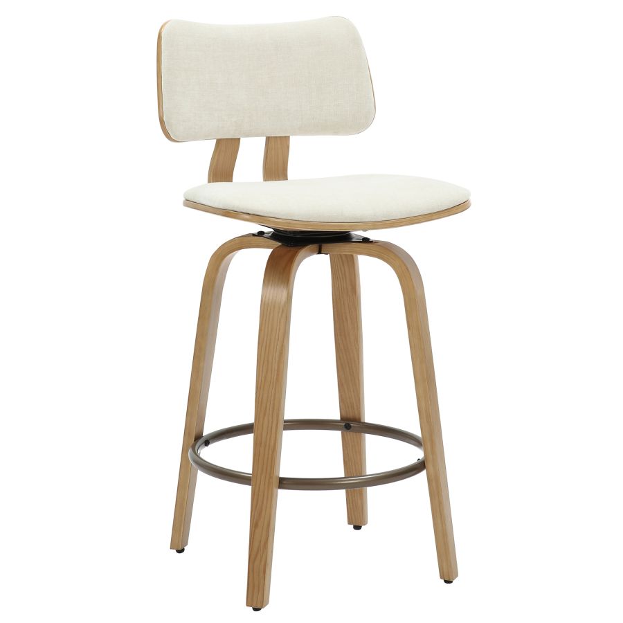 Zuni 26" Counter Stool - Beige & Natural - Decoronto