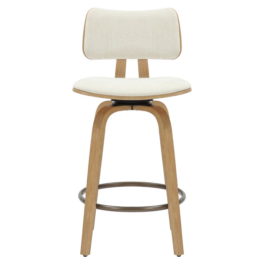 Zuni 26" Counter Stool - Beige & Natural - Decoronto