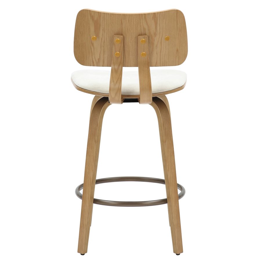 Zuni 26" Counter Stool - Beige & Natural - Decoronto