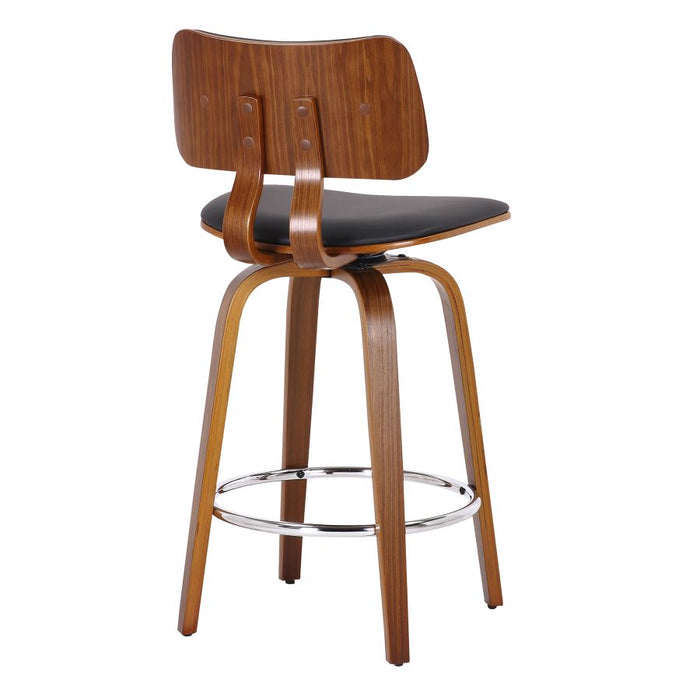 Zuni 26" Counter Stool - Black & Walnut