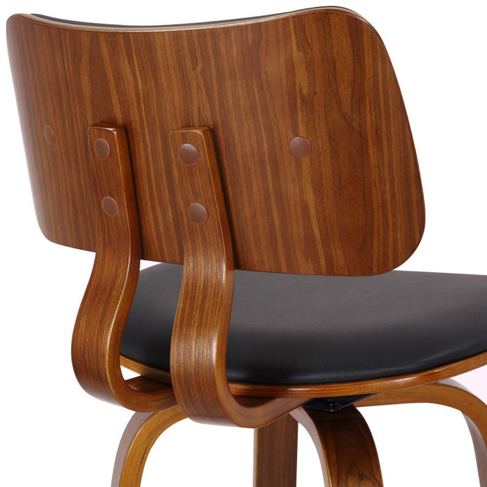 Zuni 26" Counter Stool - Black & Walnut