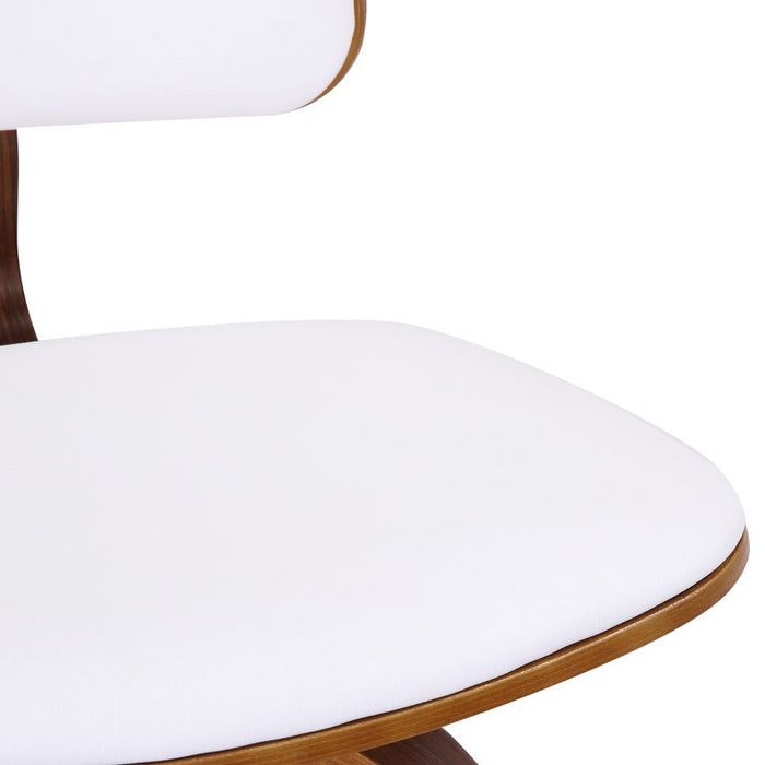 Zuni 26" Counter Stool - White & Walnut