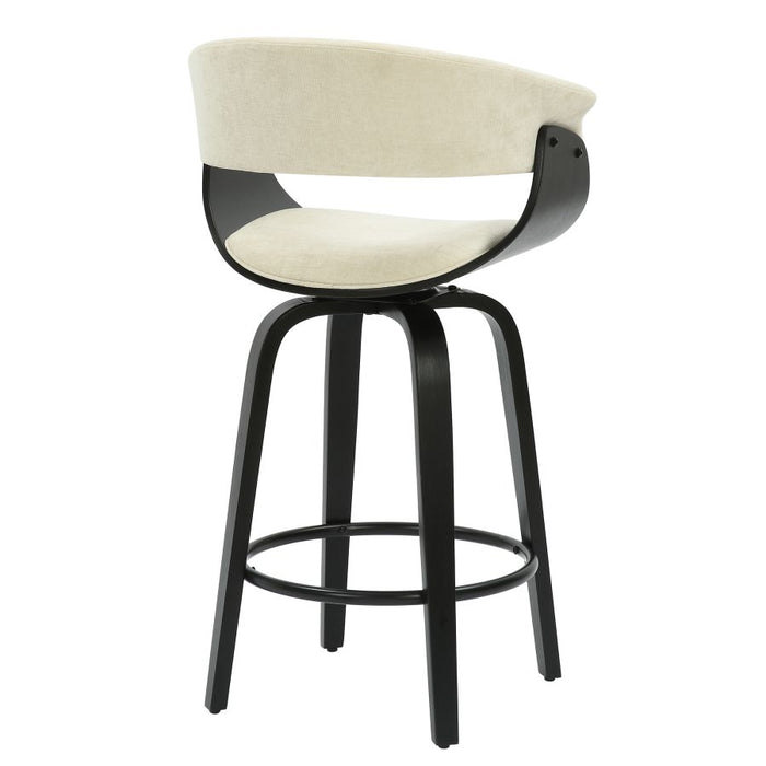Holt 26" Counter Stool - Beige & Black