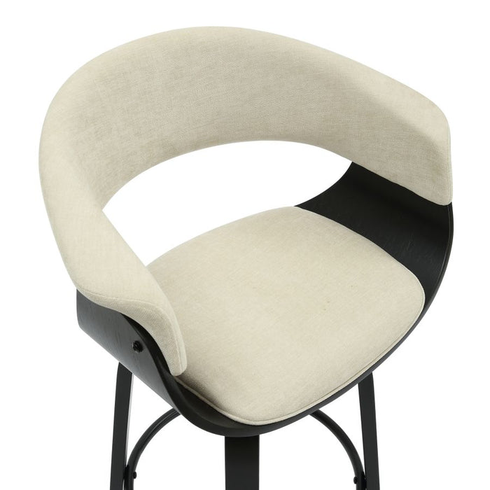Holt 26" Counter Stool - Beige & Black