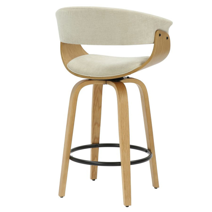 Holt 26" Counter Stool - Beige & Natural