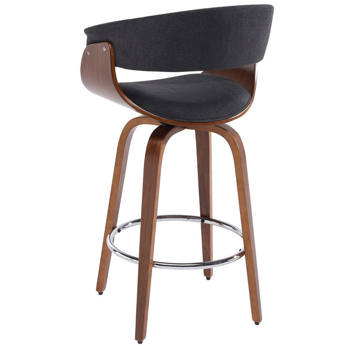 Holt 26" Counter Stool - Charcoal & Walnut - Decoronto