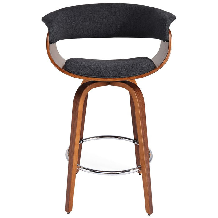 Holt 26" Counter Stool - Charcoal & Walnut