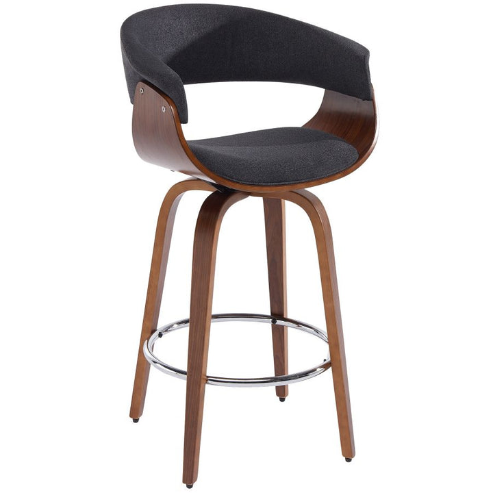 Holt 26" Counter Stool - Charcoal & Walnut - Decoronto