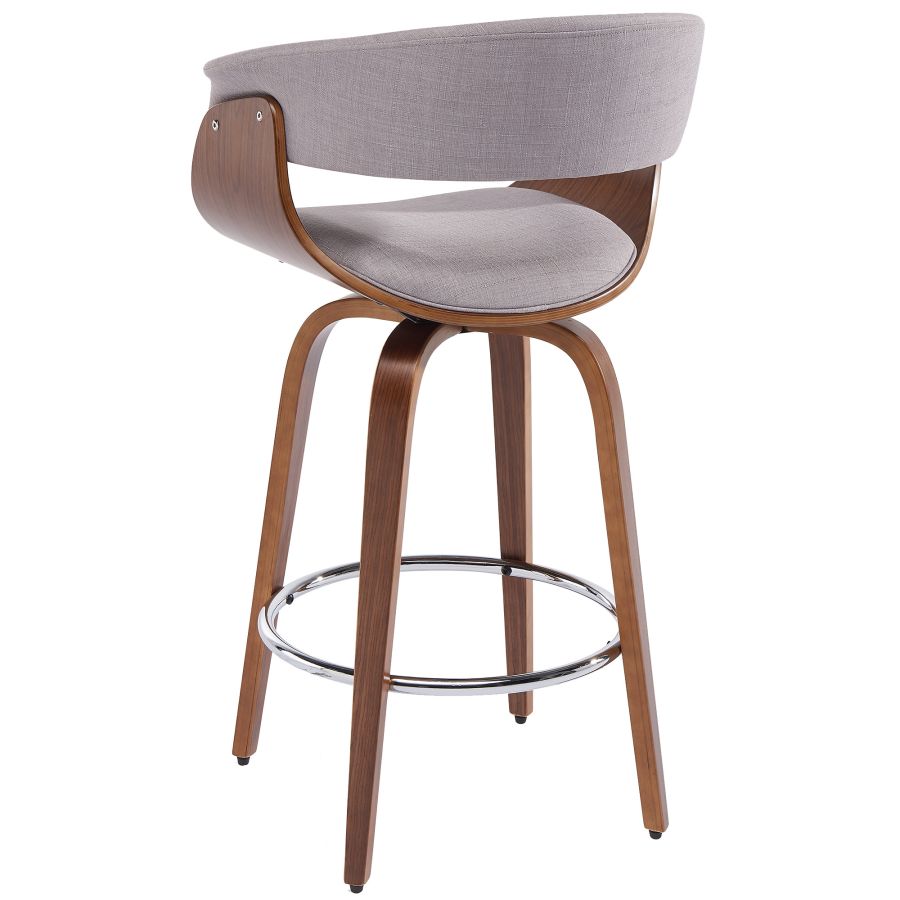 Holt 26" Counter Stool - Charcoal & Walnut - Decoronto