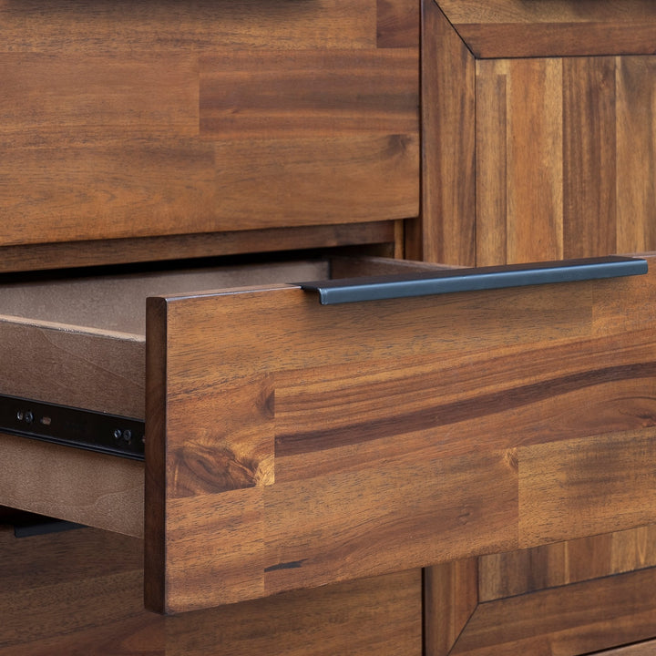 Remix Sideboard - Elegant Solid Acacia Wood Furniture with Estelle Brown Finish