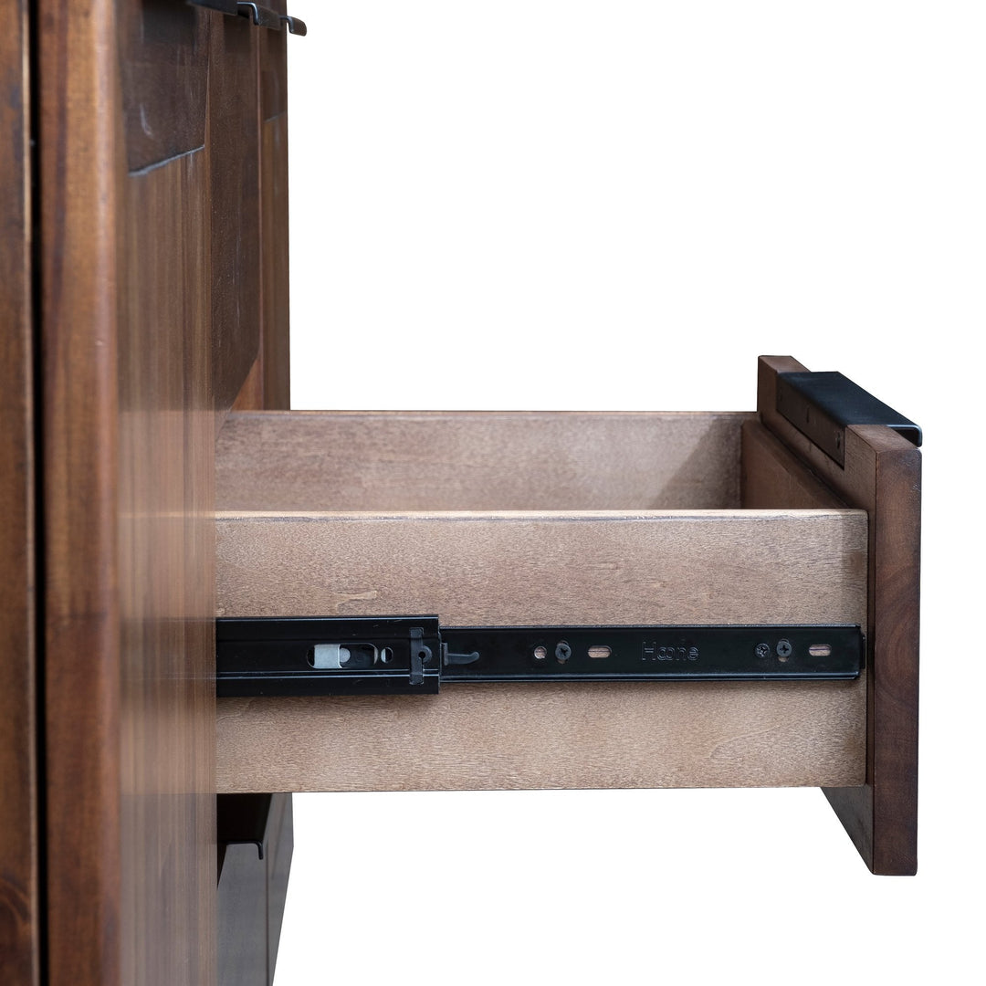 Remix Sideboard - Elegant Solid Acacia Wood Furniture with Estelle Brown Finish