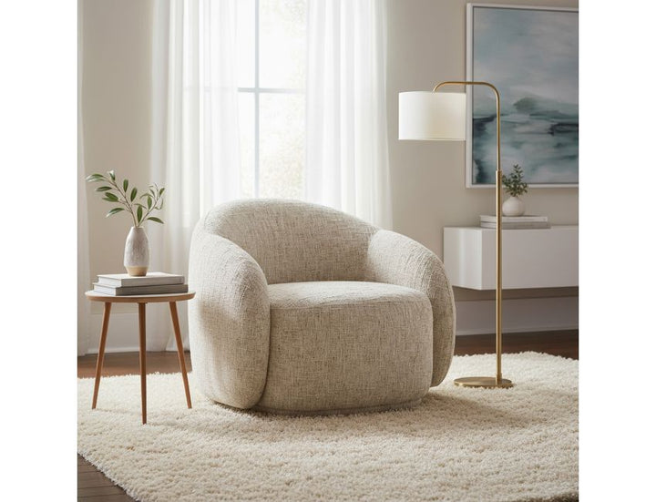 Cove Accent Chair, Multi-Tone Enveloping Lounge Chair