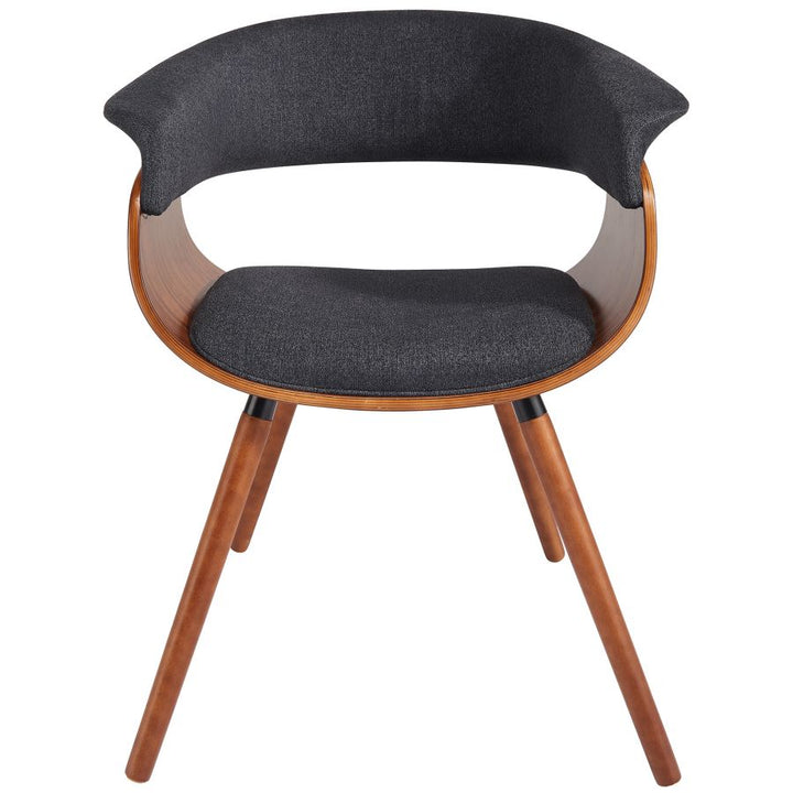 Holt Dining Chair - Charcoal & Walnut - Decoronto