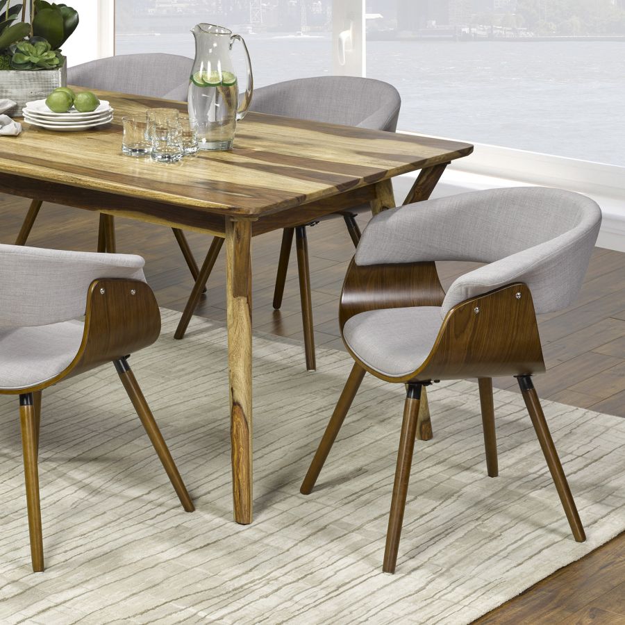 Holt Dining Chair - Charcoal & Walnut - Decoronto