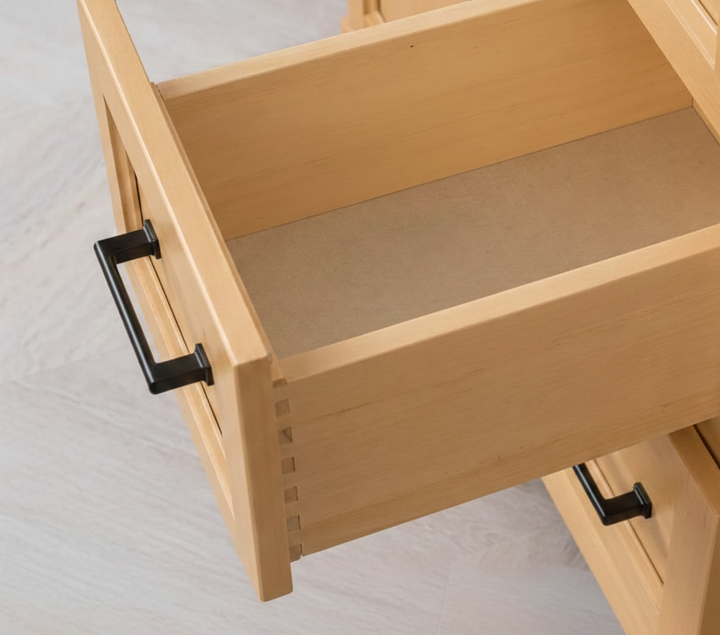 Lumi 54" Bathroom Vanity - Solid Wood With Quartz Top, White Oak - Decoronto