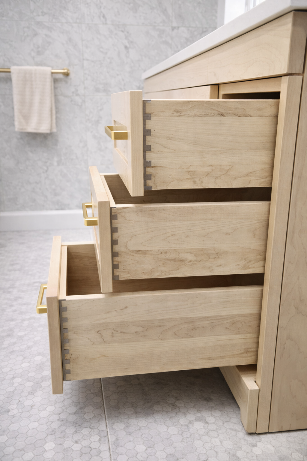 Alora 54" Bathroom Vanity - Solid Wood With Quartz Top - Decoronto