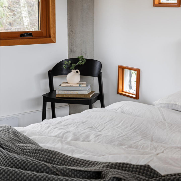 Astrid Stackable Chair - Black - Decoronto