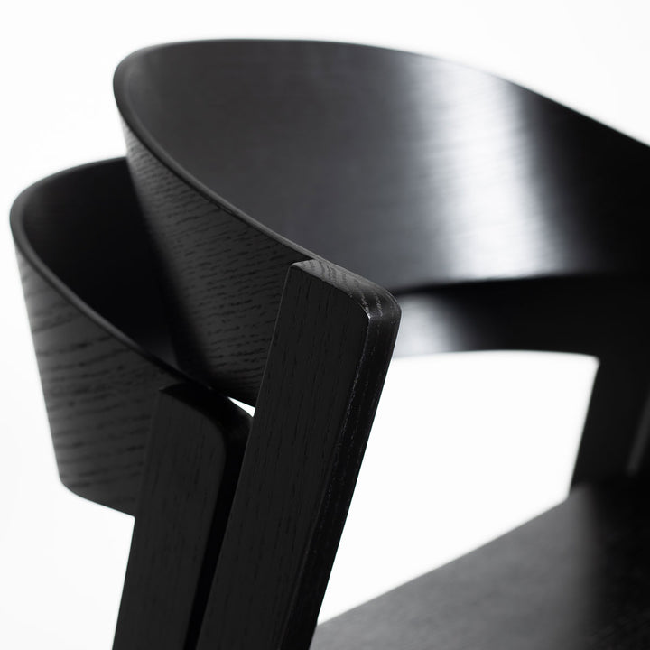 Astrid Stackable Chair - Black - Decoronto