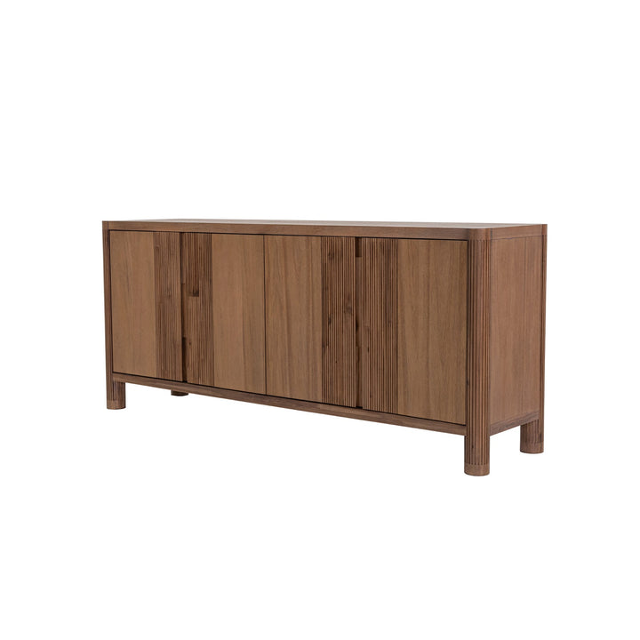Amber 71 inch solid acacia sideboard toffee brown finish Canada