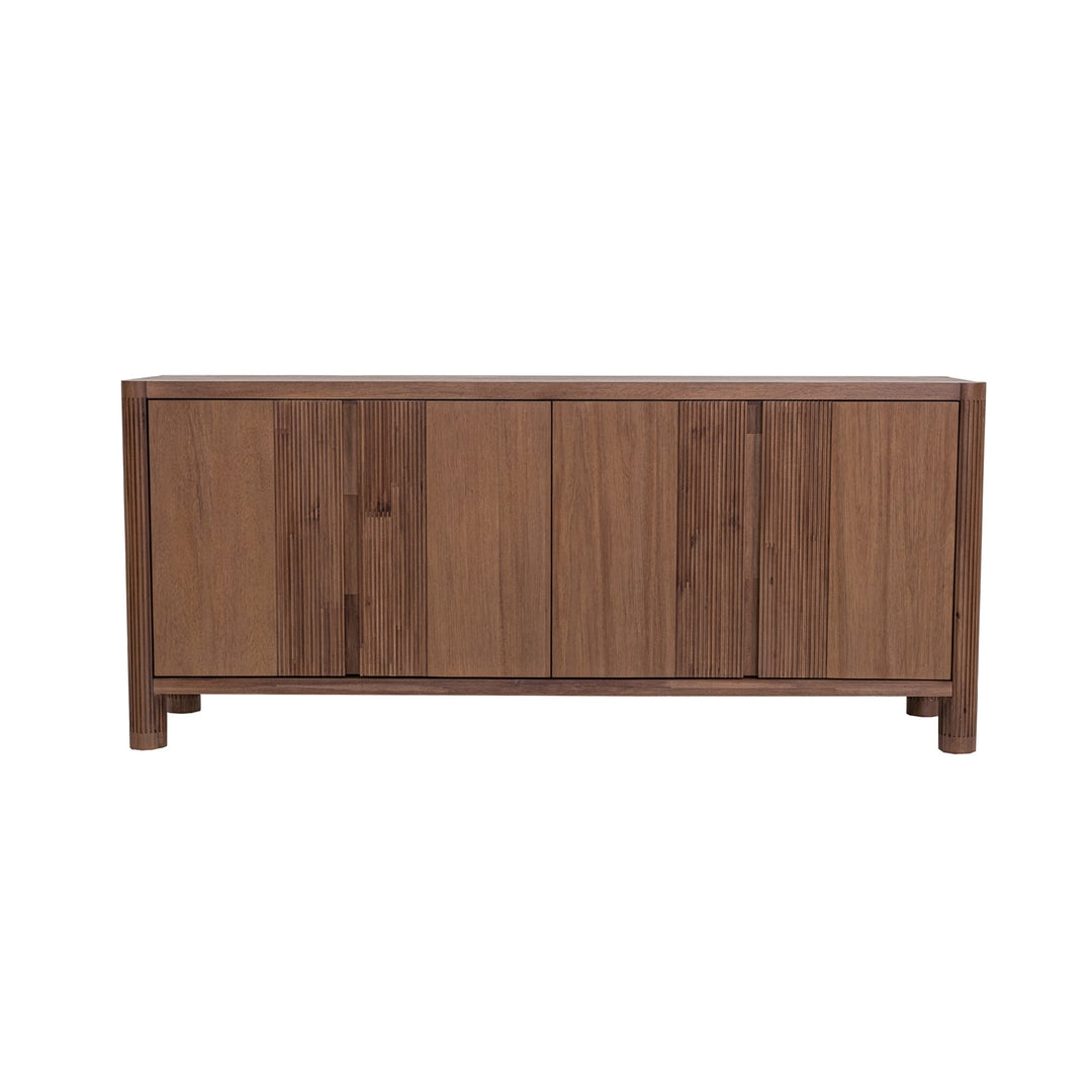 Amber 71 inch solid acacia sideboard toffee brown finish Canada