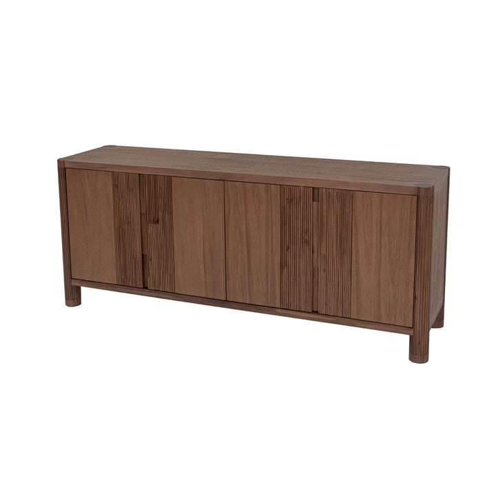 Amber 71 inch solid acacia sideboard toffee brown finish Canada