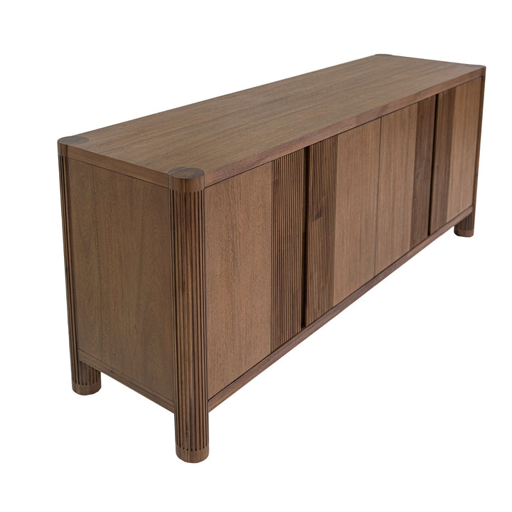 Amber 71 inch solid acacia sideboard toffee brown finish Canada