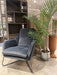 Romeo Lounge Chair - Dark Grey Velvet - Decoronto