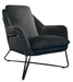 Romeo Lounge Chair - Dark Grey Velvet - Decoronto